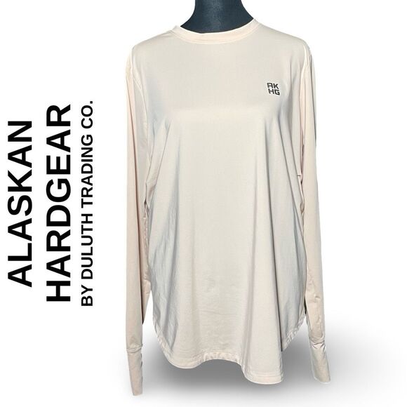 AKHG BY DULUTH TRADING CO. Burn Off Long Sleeve Sun Shirt, UPF 50+, Size Large - Picture 1 of 14